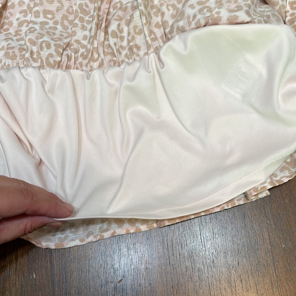 Nine West smocked peplum animal print top - Picture 10 of 10